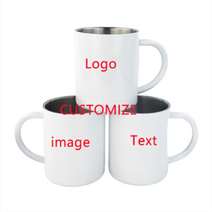 Taza de té de acero inoxidable personalizada